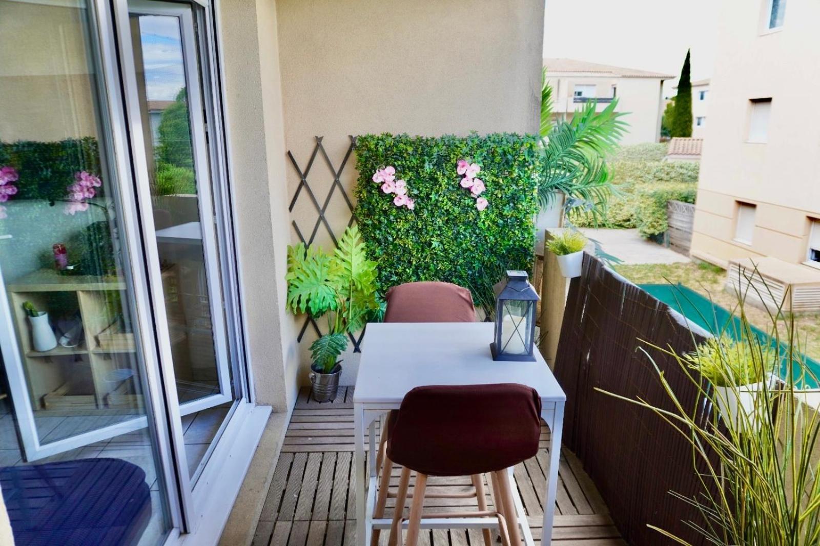 Appartement T2 Lumineux Et Piscine à Montpellier Extérieur photo